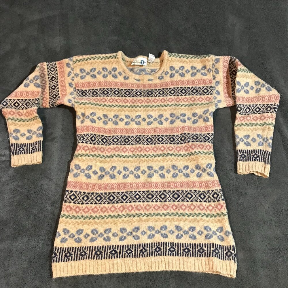 Vintage Paul Harris Design women's sweater 100% shetland wool Small - swtre026